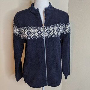 Susan Fosse  Women's Cardigan Norway Wool  Navy XS